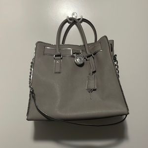 Gray Michael Kors large handbag